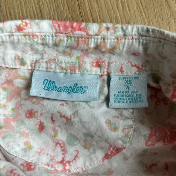 Wrangler girls western button up 4T - Picture 3 of 3